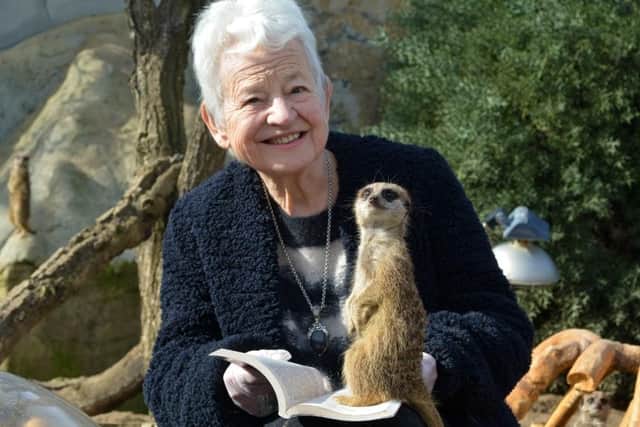 The animals at Drusillas Zoo had a special visitor when Dame Jacqueline Wilson DBE read them stories in celebration of World Book Day. Picture: Drusillas