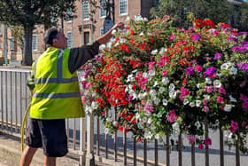 The town centre's planters are regularly watered and deadheaded to keep them looking fresh, according to the authority. Photo: Worthing Borough Council
