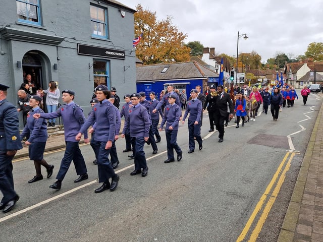 The Storrington Remembrance Parade on Sunday, November 12