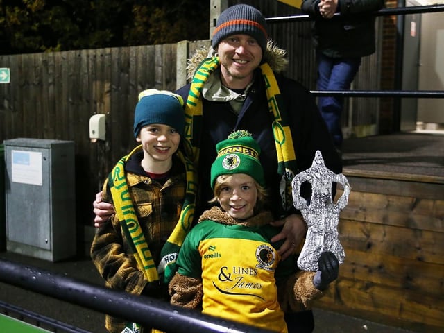 Action from Horsham v Barnsley