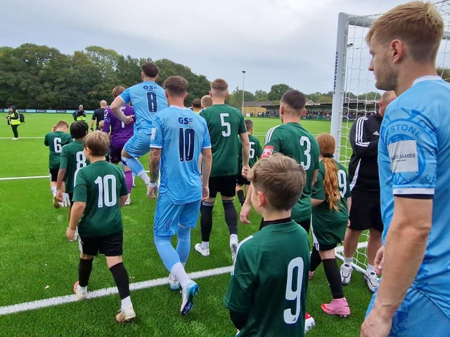 Burgess Hill Town FC played their first game back at Leylands Park after laying of new 3G and installation of other facilities around ground.SR2509201 Pic Steve Robards/Nationalworld