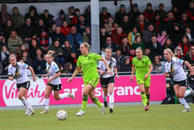 Lewes Women take on Manchester United in last season's FA Cup quarter-final | Picture: James Boyes