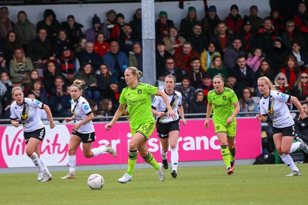 Lewes Women take on Manchester United in last season's FA Cup quarter-final | Picture: James Boyes