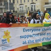 Marie Curie staff at Brighton Pride. Photo: Marie Curie.