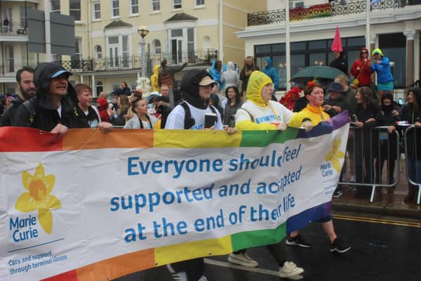Marie Curie staff at Brighton Pride. Photo: Marie Curie.
