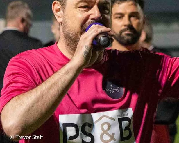 Danny Dyer is a hit with fans at Bognor Town