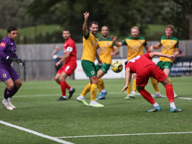 Action from Worthing FC's 3-0 friendly win at Horsham