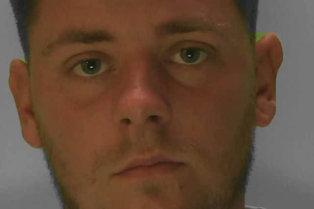 At Lewes Crown Court, Reece Page, 27, admitted causing serious injury by dangerous driving and was sentenced to three years and nine months in prison. Picture: Sussex Police