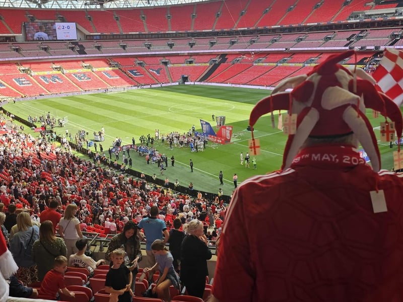 Ron Spraget looks out at Wembley | Picture: submitted