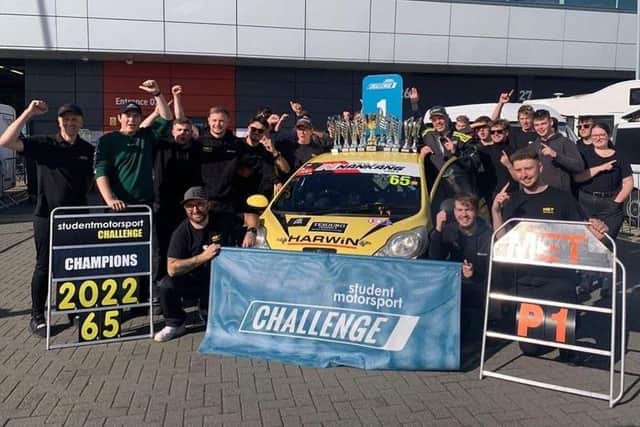 Motorsport engineering degree students based in Shoreham have won the inaugural Student Motorsport Challenge 2022