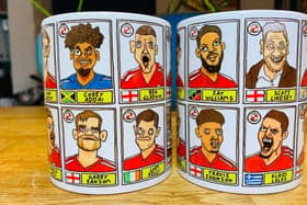 After Crawley Town were promoted after winning the League Two play-off final, @CheapPanini/noscoredraws.com celebrated by drawing Reds players 'quite badly'. Here are the results.