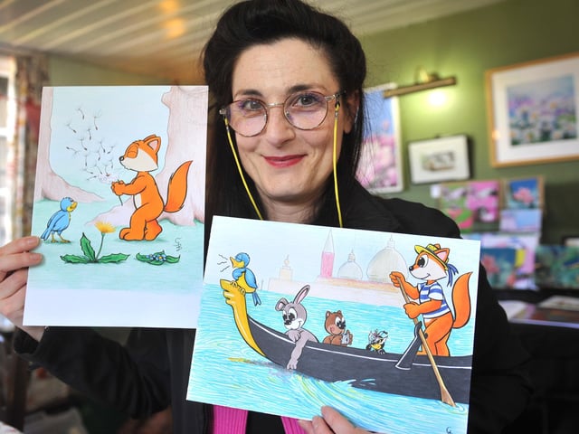 An exhibition and art workshop by Burgess Hill Artists took place at the Woolpack pub on Saturday, July 6. Gaia Buggin.