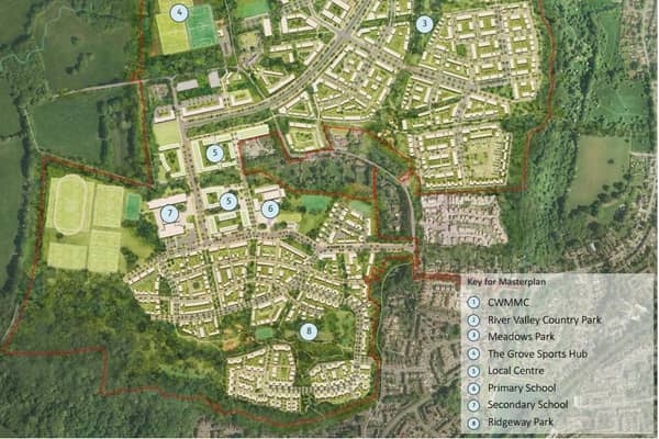 West of Ifield illustrative masterplan