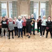 Local over 55s enjoy free First Time for Everything exercise class at St. Matthews Church, St. Leonards-on-Sea.