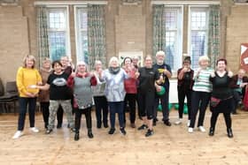 Local over 55s enjoy free First Time for Everything exercise class at St. Matthews Church, St. Leonards-on-Sea.