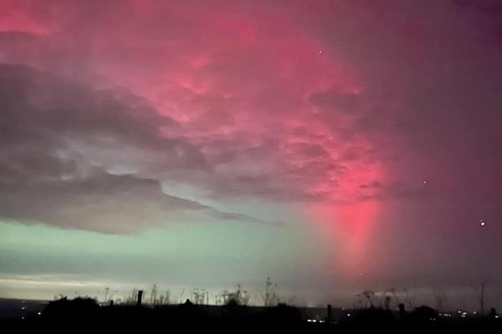 The Northern Lights captured in Horsham District