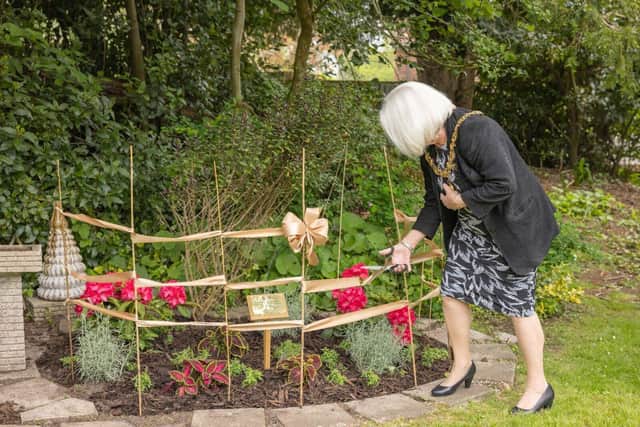 Lewes Mayor Shirley Anne-Sains reveals new garden patch for residents