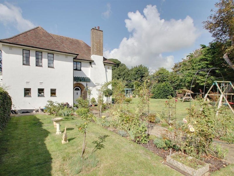 This five-bedroom detached house in Goring is on the market with James & James Estate Agents at a guide price of £850,000.