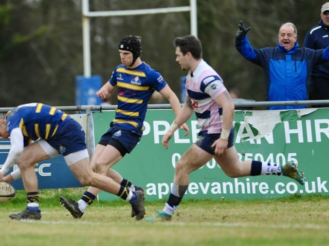 Action from Worthing Raiders' win over Westcombe Park at Roundstone Lane