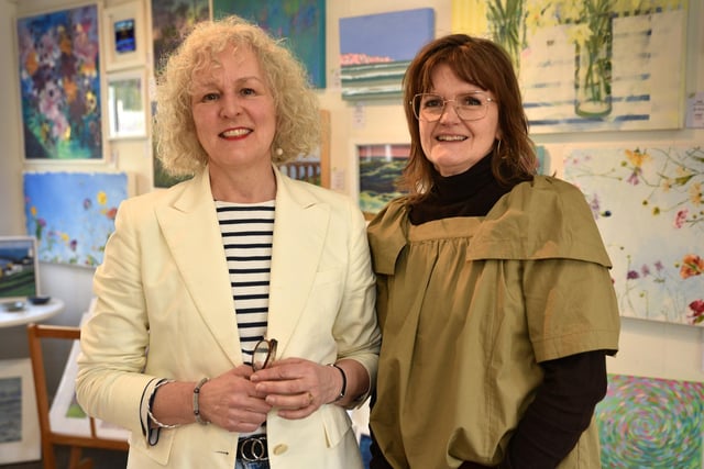 Sam Phillips and Jill Housby, joint owners of The Green Tree Gallery in Borde Hill, Haywards Heath