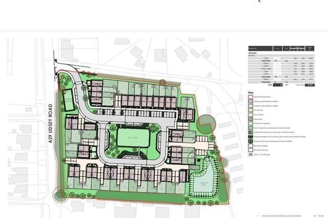 Detailed layout for 38 homes at Woodgate
