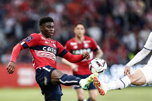 Having made his debut for Lille in August last year, Baleba went on to make 21 appearances for Paulo Fonseca’s team, finishing in fifth place and qualifying for the Europa Conference League. (Photo by SAMEER AL-DOUMY/AFP via Getty Images)