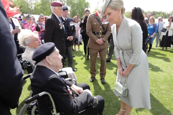 D-Day veteran Bob Piper, 98, from  Southwater, meets the Duchess of Edinburgh