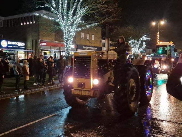 The Arundel Illuminated Tractor Run 2025 in Rustington, which it was visiting for the first time