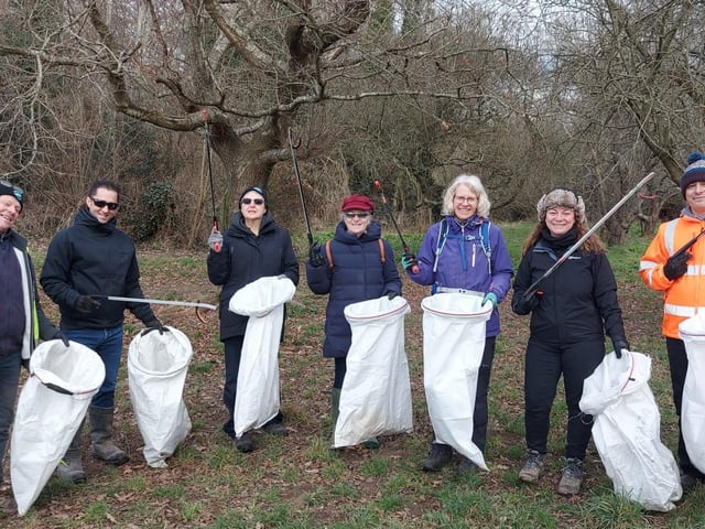 Ouse and Adur Rivers Trust thanked the volunteers for their hard work at the Scrase Valley Nature Reserve clean-up on Tuesday, February 28.