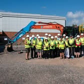 The ground-breaking ceremony for the new elective hub at Eastbourne District General Hospital. Picture from the NHS