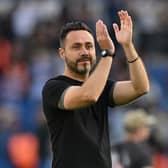 Brighton's Italian head coach Roberto De Zerbi will hope to have key players back from injury ahead of Manchester City