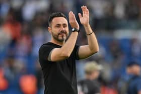 Brighton's Italian head coach Roberto De Zerbi will hope to have key players back from injury ahead of Manchester City