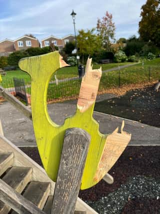 A park in Petworth was vandalised on Monday, October 17.