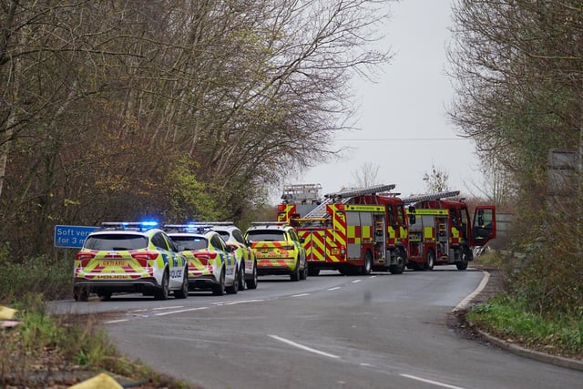 Three people have been injured in a collision on the A27 which saw the road being closed for two hours this afternoon (Thursday, December 7). Photo: Sussex News and Pictures