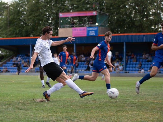 Horsham FC moved up to second in the National League South with a hard-fought 2-1 win at Braintree Town