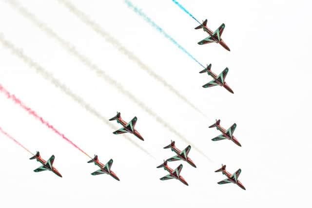The Red Arrows take to the skies in Sussex today and tomorrow