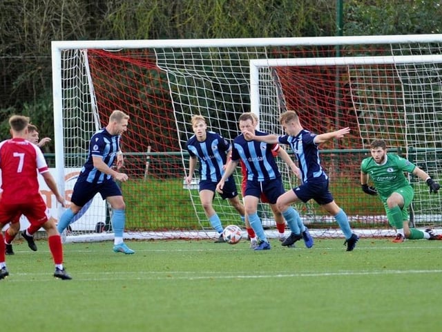 Steyning Town v Crowborough Athletic in the SCFL premier