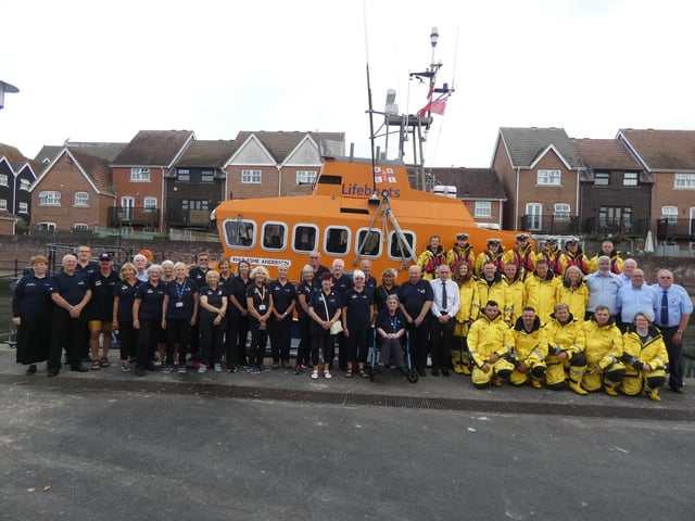 Volunteers come together at Eastbourne RNLI to celebrate 200 year anniversary