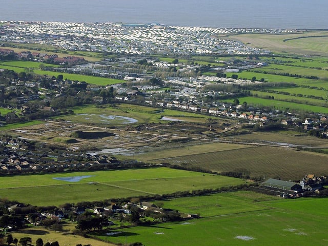 The site for new housing, south of the Chichester Road, Selsey
