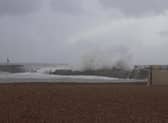 Stormy sea at Hastings. Pic by Kevin Boorman