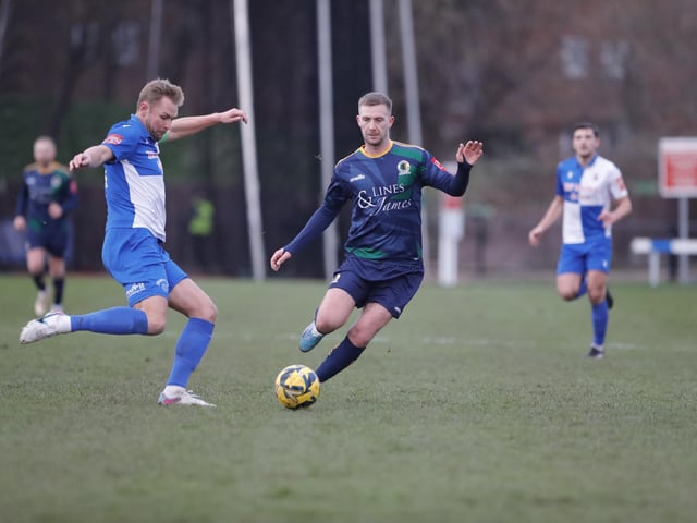 Horsham FC in action at Hornchurch in the Isthmian premier division