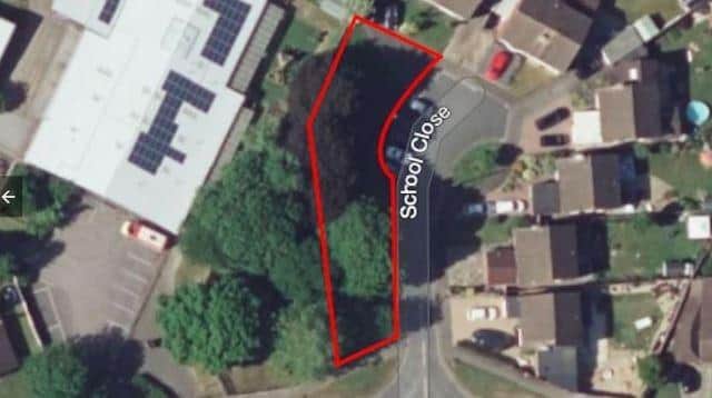 Land near School Close, Horsham, sold at auction for £20,000