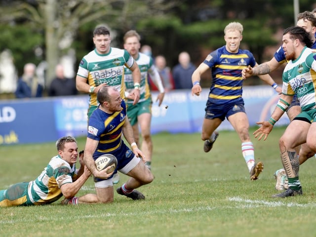 Action from Worthing Raiders' win over Guernsey at Roundstone Lane
