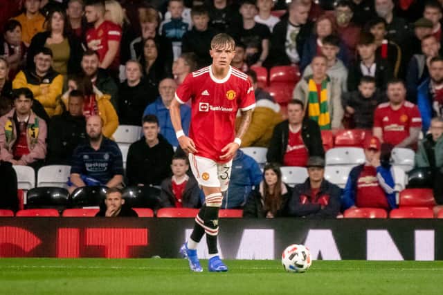 Brighton & Hove Albion have identified Manchester United defender Brandon Williams as the ideal replacement for Marc Cucurella - as Manchester City continue their pursuit of the Spaniard – but face stiff competition from Premier League rivals Aston Villa and Nottingham Forest for his services. Picture by Ash Donelon/Manchester United via Getty Images