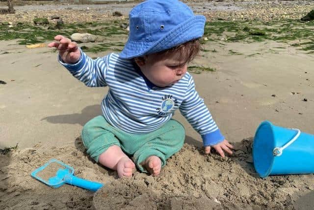 Isabel said it will now be a ‘military operation’ to take her son down to the beach where they live