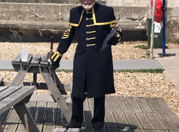 Seaford Town’s event was led by the town’s s crier Peter White