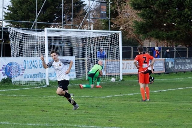 Action from Pagham's Wessex League premier division 3-1 loss at home to AFC Portchester