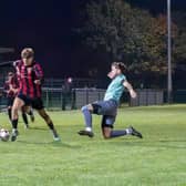 James Bendell went on a great run that earned a penalty for Billingshurst v Lingfield | Picture by Iain Gibson