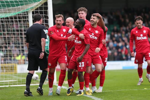 Action from Worthing's National South win at Yeovil