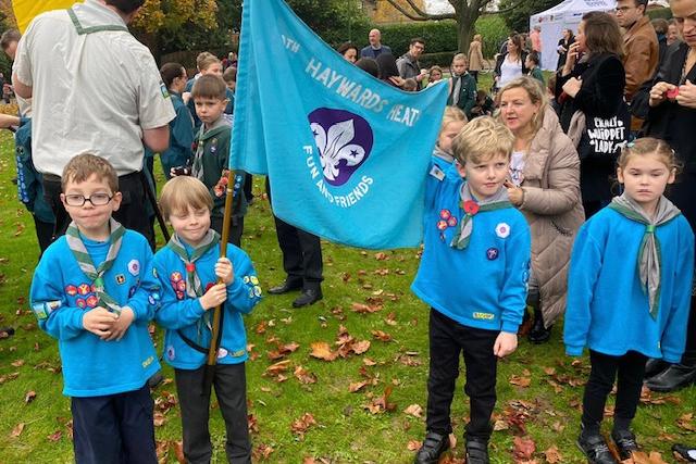 Beavers, Cubs and Scouts from across Haywards Heath, Bolnore and Lindfield attended the Muster Green event in Haywards Heath